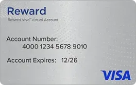 Visa® Reward Virtual Account, 12-Month Fee Down Gift Card
