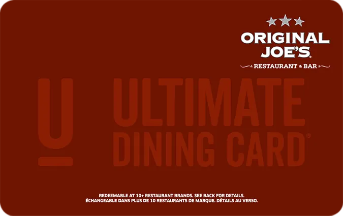Original Joe's Canada Gift Card
