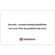 lululemon Canada Gift Card